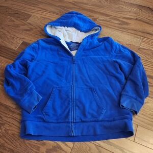 L.L.Bean Kids Blue Soft Sherpa Lined Full-Zip Hoodie Jacket‎ Size XL